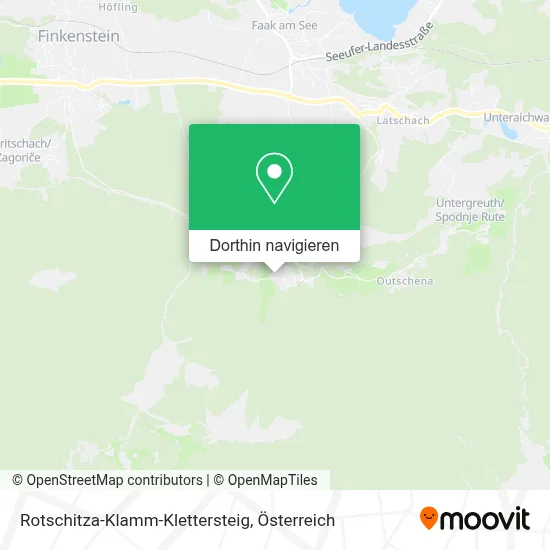 Rotschitza-Klamm-Klettersteig Karte