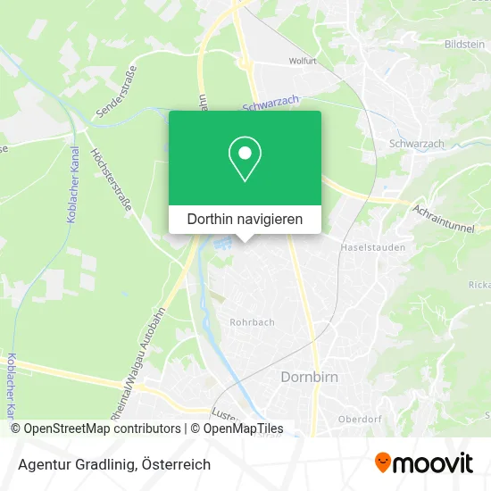 Agentur Gradlinig Karte