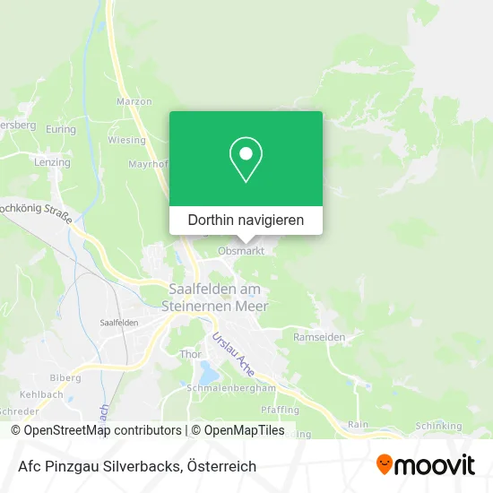 Afc Pinzgau Silverbacks Karte