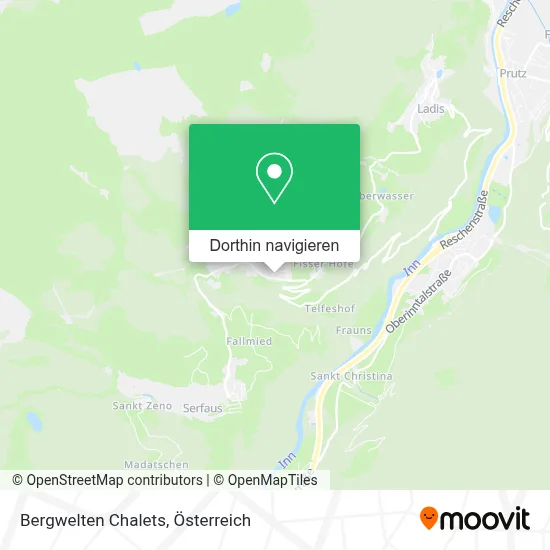 Bergwelten Chalets Karte