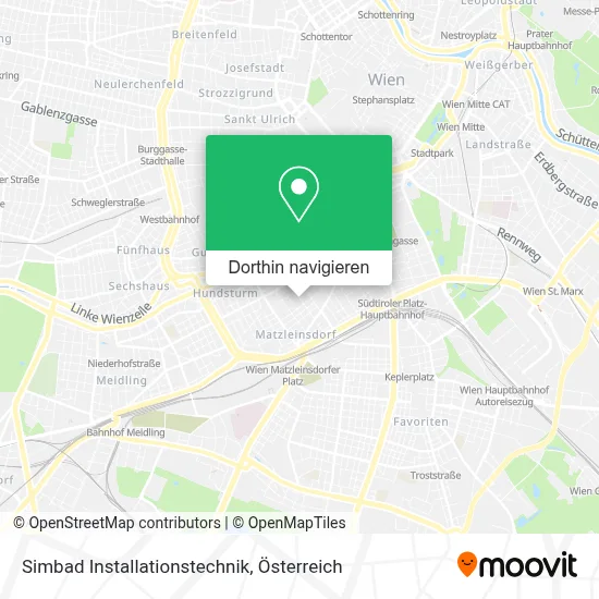 Simbad Installationstechnik Karte