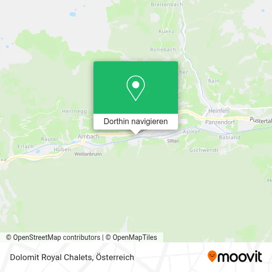 Dolomit Royal Chalets Karte