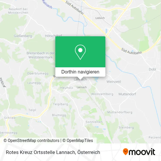 Rotes Kreuz Ortsstelle Lannach Karte