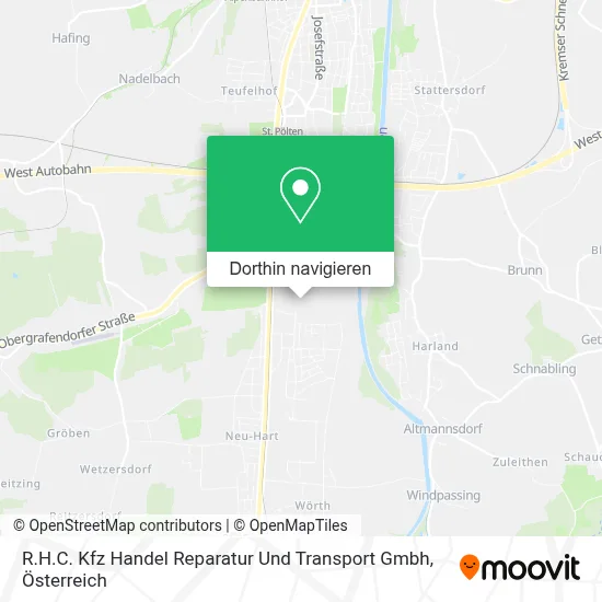 R.H.C. Kfz Handel Reparatur Und Transport Gmbh Karte