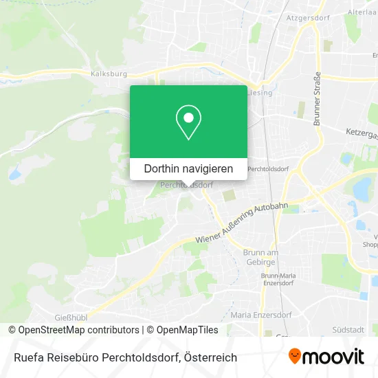 Ruefa Reisebüro Perchtoldsdorf Karte