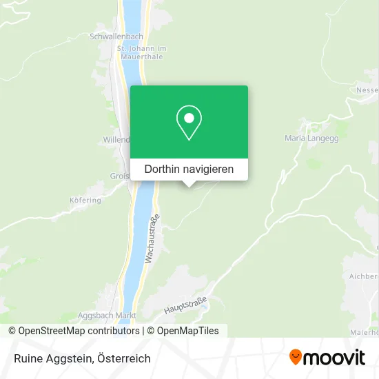 Ruine Aggstein Karte