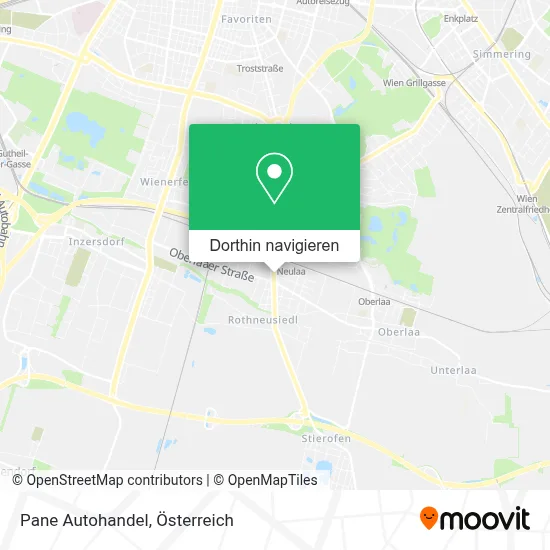 Pane Autohandel Karte