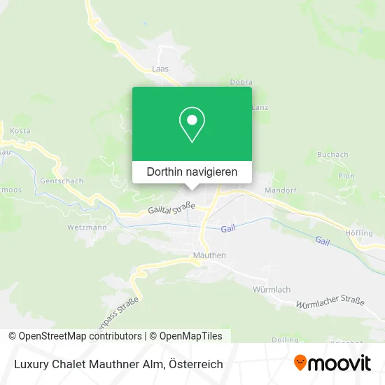 Luxury Chalet Mauthner Alm Karte