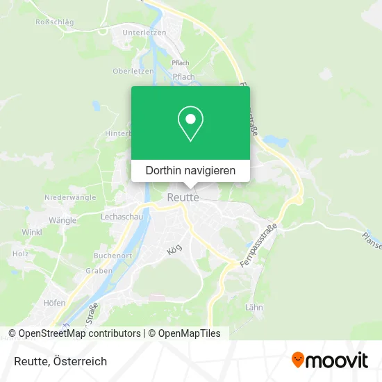 Reutte Karte
