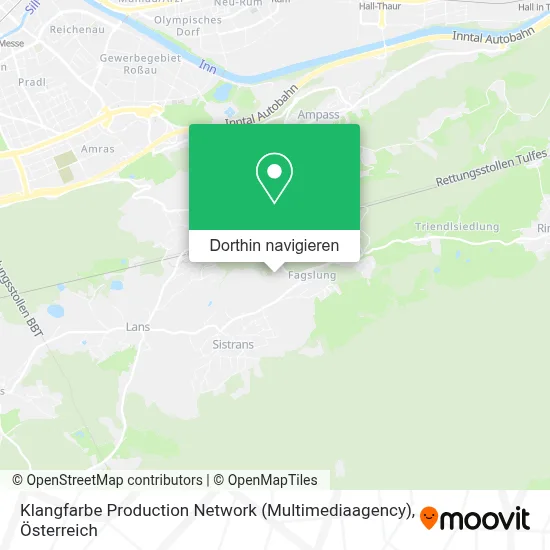 Klangfarbe Production Network (Multimediaagency) Karte