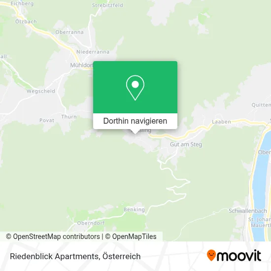 Riedenblick Apartments Karte