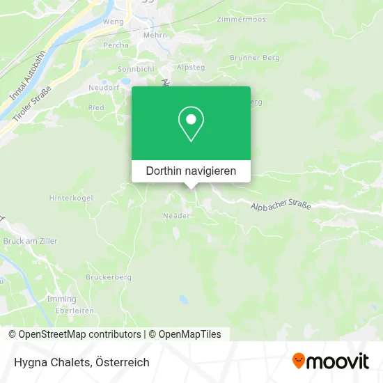 Hygna Chalets Karte