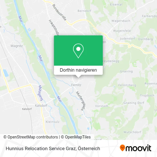 Hunnius Relocation Service Graz Karte