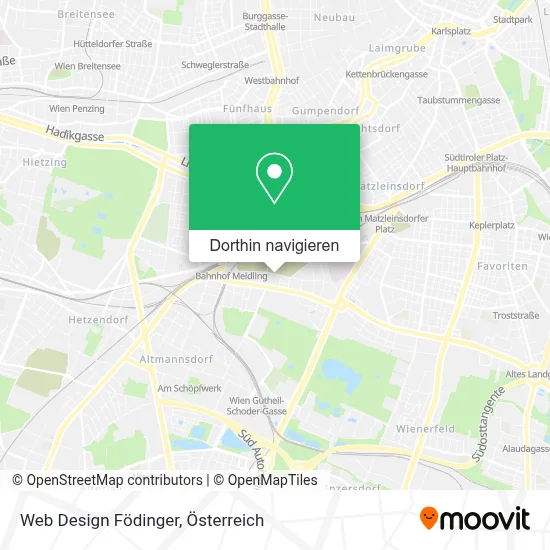 Web Design Födinger Karte