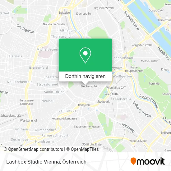 Lashbox Studio Vienna Karte