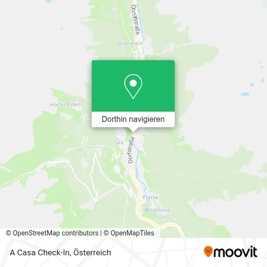 A Casa Check-In Karte