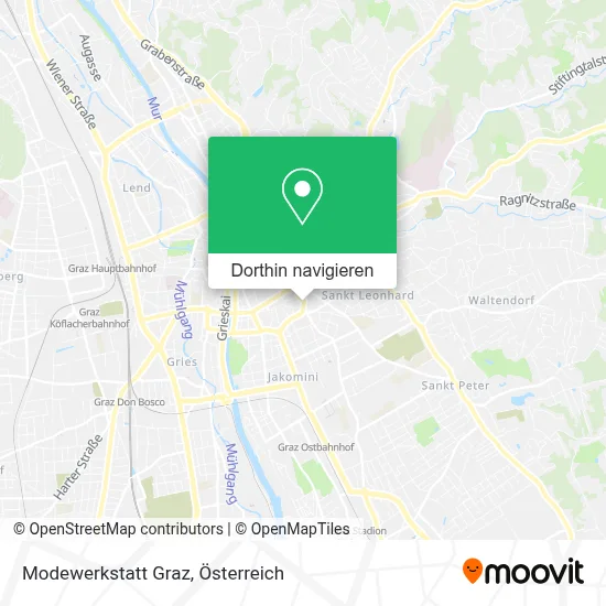 Modewerkstatt Graz Karte