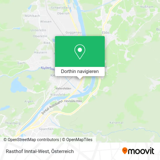 Rasthof Inntal-West Karte