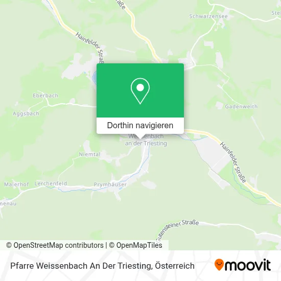 Pfarre Weissenbach An Der Triesting Karte
