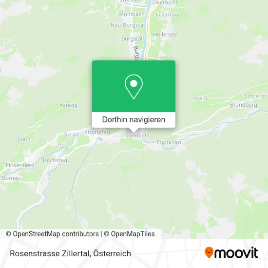 Rosenstrasse Zillertal Karte