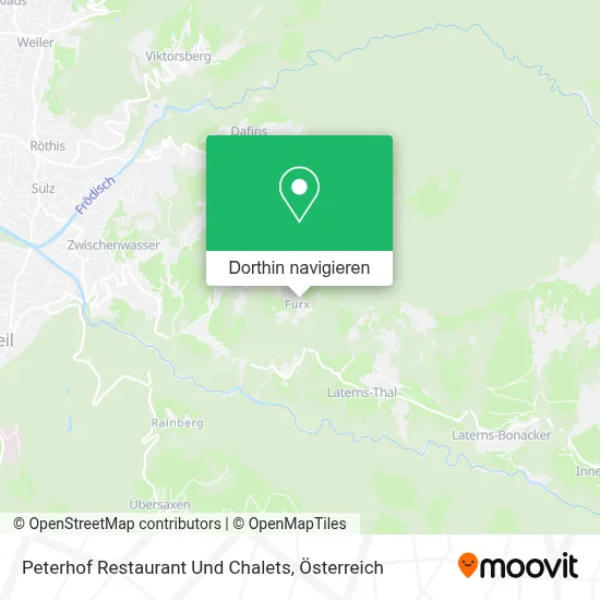 Peterhof Restaurant Und Chalets Karte