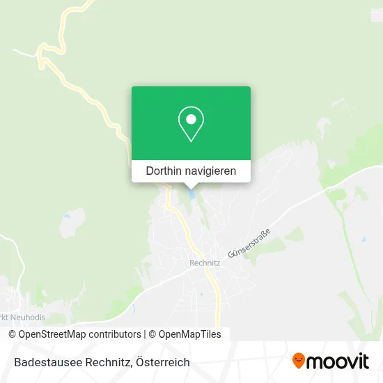 Badestausee Rechnitz Karte