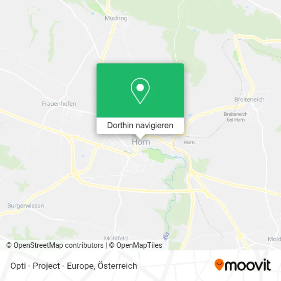 Opti - Project - Europe Karte