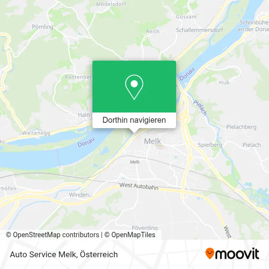 Auto Service Melk Karte