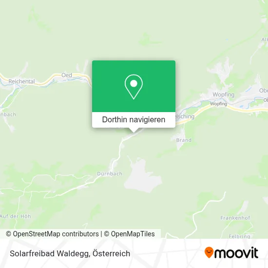 Solarfreibad Waldegg Karte