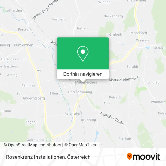 Rosenkranz Installationen Karte