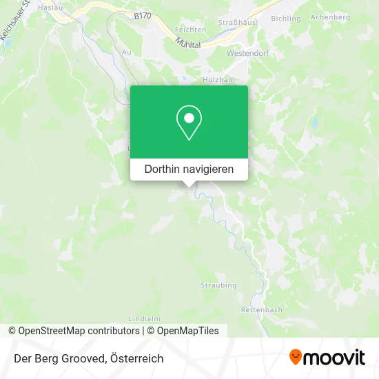 Der Berg Grooved Karte