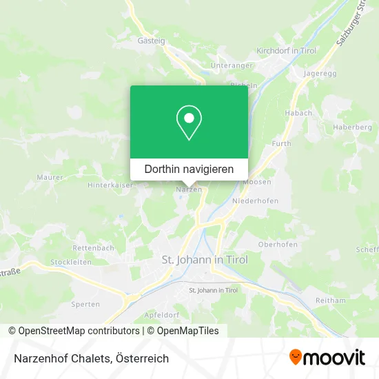 Narzenhof Chalets Karte