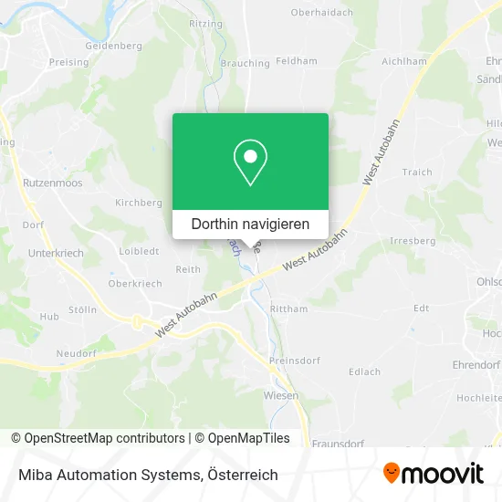 Miba Automation Systems Karte