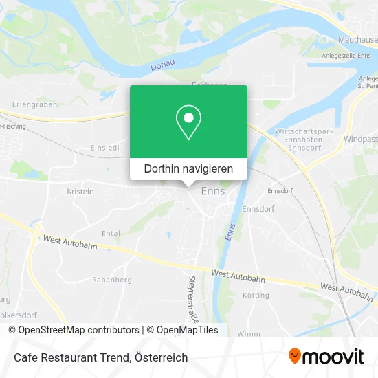 Cafe Restaurant Trend Karte