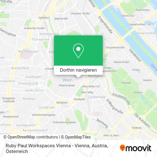 Ruby Paul Workspaces Vienna - Vienna, Austria Karte