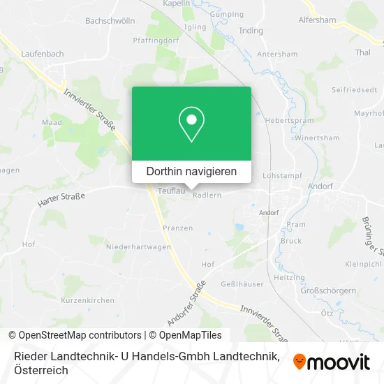 Rieder Landtechnik- U Handels-Gmbh Landtechnik Karte