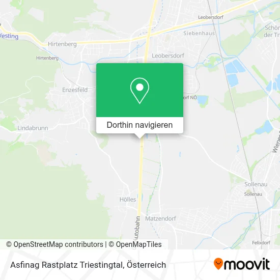 Asfinag Rastplatz Triestingtal Karte