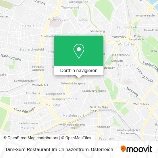 Dim-Sum Restaurant Im Chinazentrum Karte