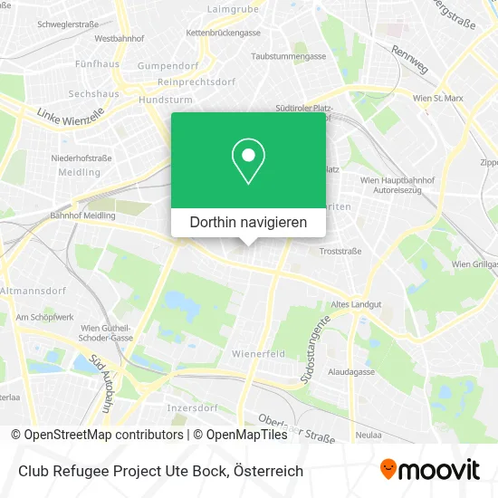 Club Refugee Project Ute Bock Karte