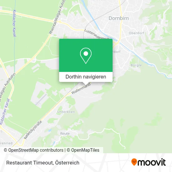 Restaurant Timeout Karte