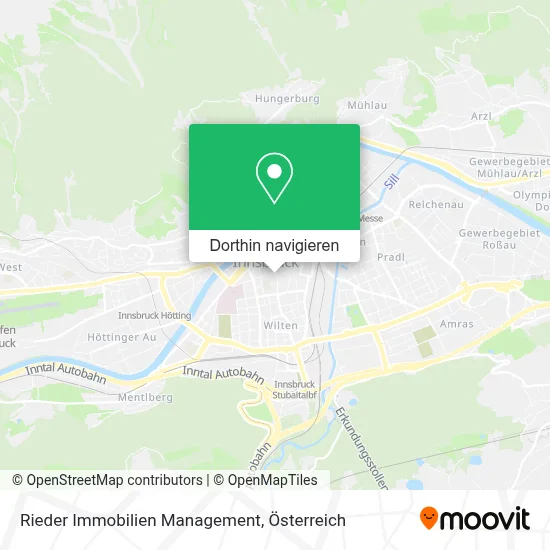 Rieder Immobilien Management Karte