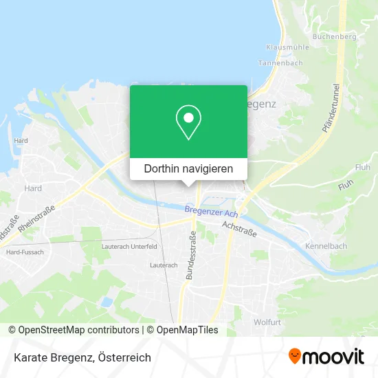 Karate Bregenz Karte
