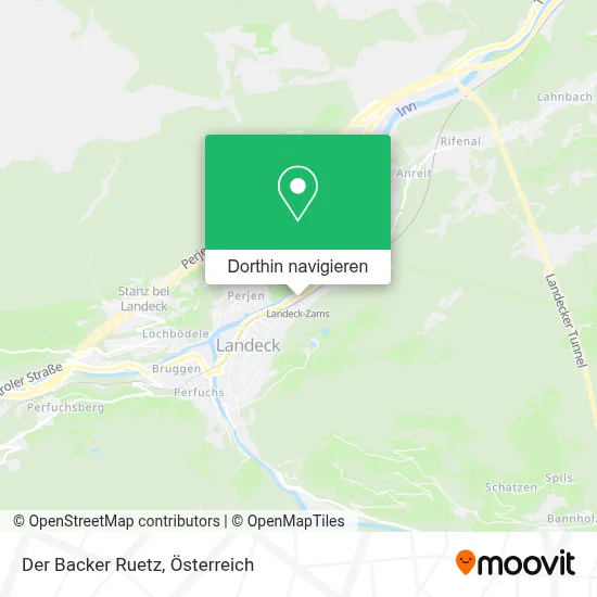 Der Backer Ruetz Karte