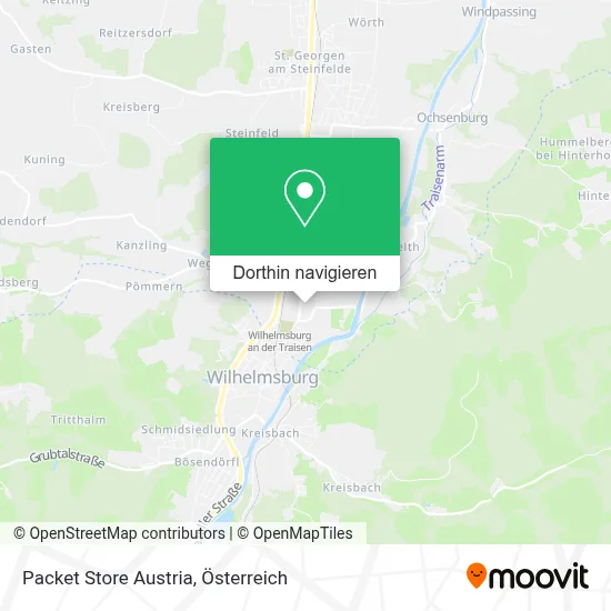 Packet Store Austria Karte