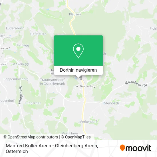 Manfred Koller Arena - Gleichenberg Arena Karte