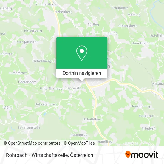Rohrbach - Wirtschaftszeile Karte