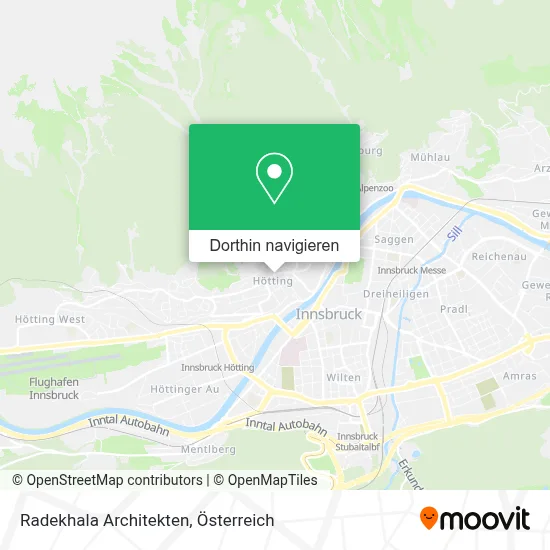 Radekhala Architekten Karte