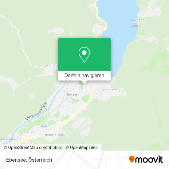 Ebensee Karte