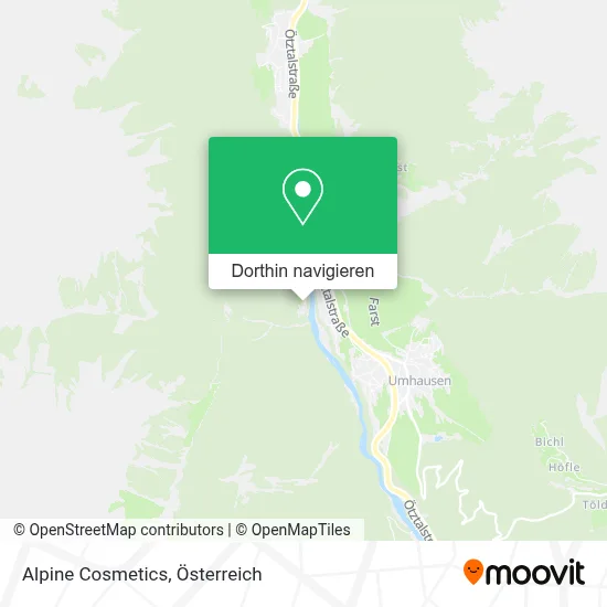 Alpine Cosmetics Karte