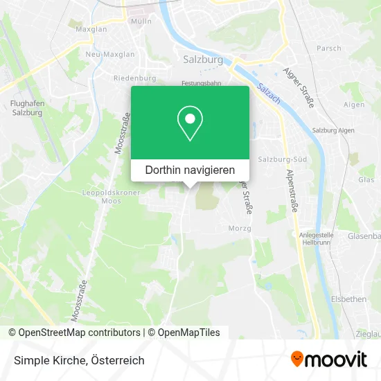 Simple Kirche Karte